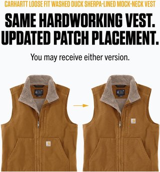 Carhartt chaleco hombre forro sherpa negro