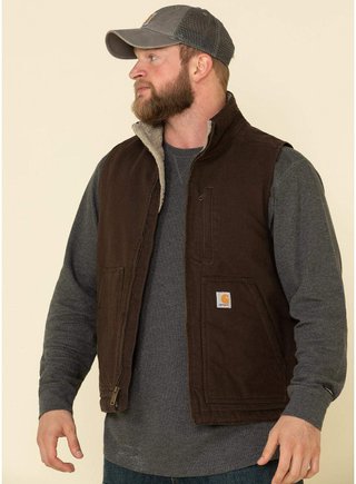 Carhartt chaleco hombre forro sherpa negro