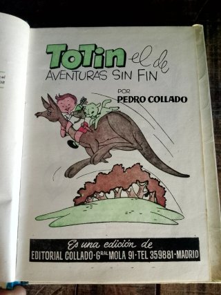 Libro Antiguo Totín Pedro Collado