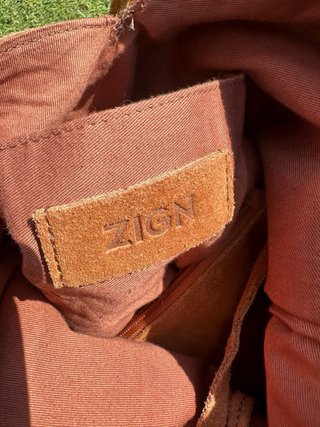Bolso shopping cuero marrón Zing