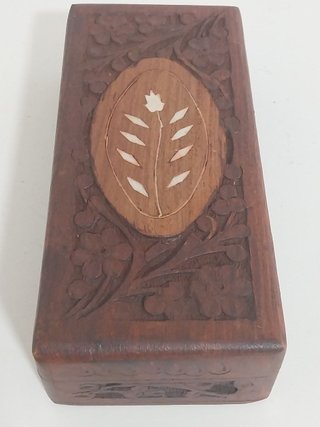 Caja joyero de madera Vintage / Artesanal