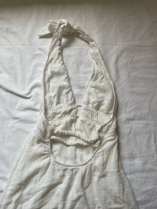 Vestido blanco halter