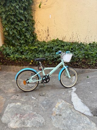 Bicicleta Paseo Niña Mint/Azul