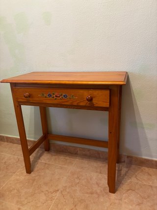 Recibidor de madera vintage con cajón