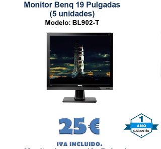 Monitor Benq 19 BL902-T (5 Unidades)