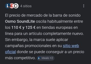 Osmo Soundlite Barra de Sonido
