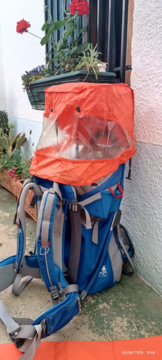 Mochila Portabebés Montaña Vaude Azul