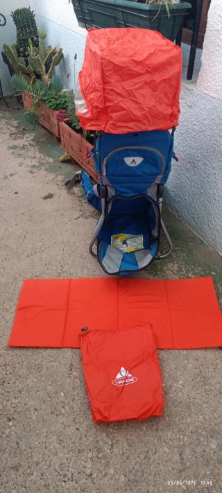 Mochila Portabebés Montaña Vaude Azul