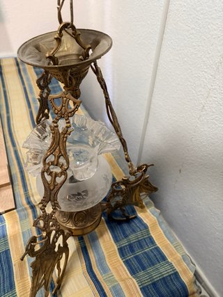 Lámpara de techo caballos y herraduras