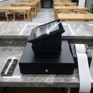 TPV touch, comandero + 2 stampanti + cassetto