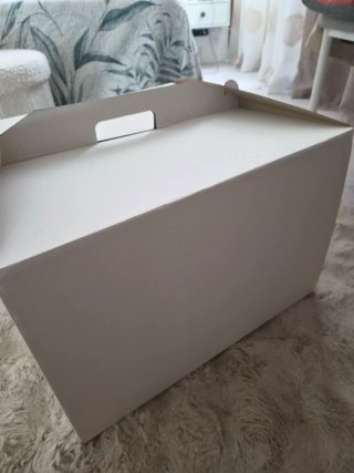 Caja para tarta blanca