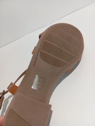 Sandali donna vera pelle marrone