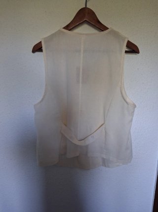 Chaleco crema talla XL