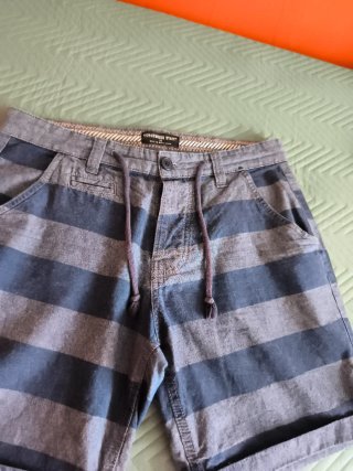 Pantalones cortos chico rayas vaqueras