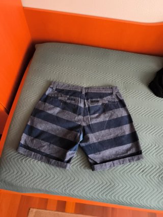 Pantalones cortos chico rayas vaqueras