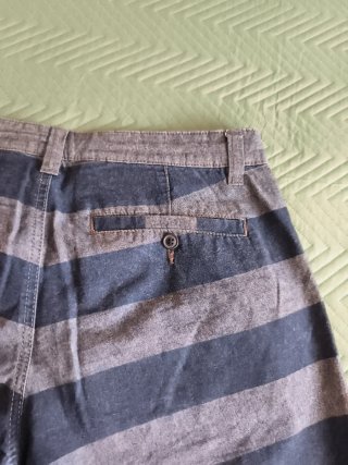 Pantalones cortos chico rayas vaqueras