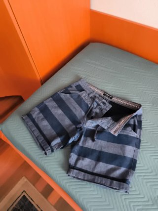 Pantalones cortos chico rayas vaqueras