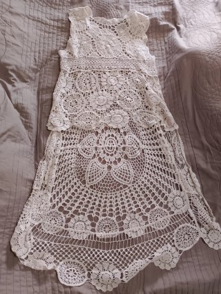Lote 2 Vestidos Verano Crochet T M