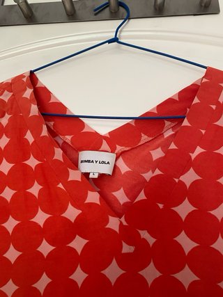 Vestido Bimba y Lola Rojo Lunares