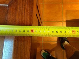 Mesa recibidor de madera 130x40x76