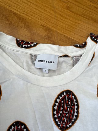 Camiseta Bimba y Lola Estampada Talla L