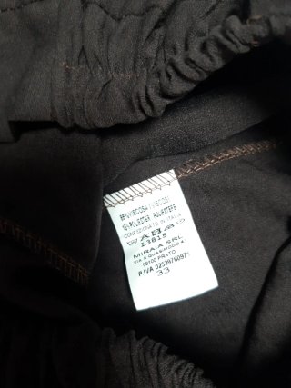 Falda pantalón marrón con bolsillos