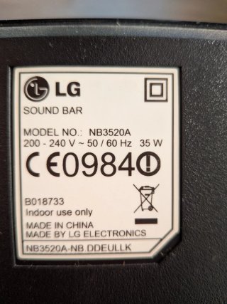 Barra de Sonido LG Negra