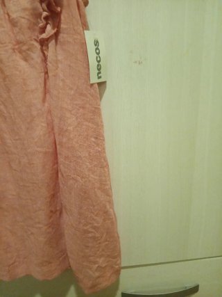 Vestido niña rosa volantes. Tartaleta. Nuevo.