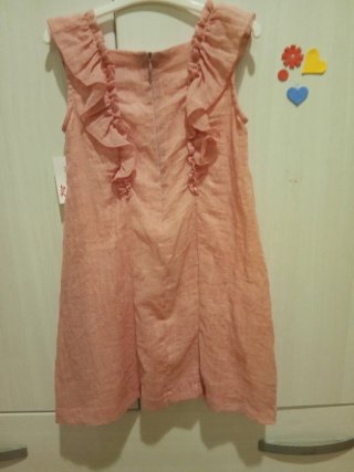Vestido niña rosa volantes. Tartaleta. Nuevo.