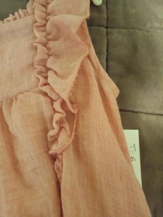 Vestido niña rosa volantes. Tartaleta. Nuevo.