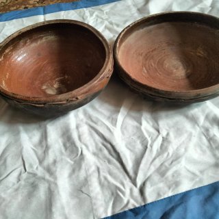 2 Cazuelas de Barro Antiguas