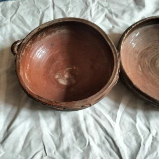 2 Cazuelas de Barro Antiguas