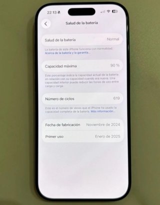 iPhone 16 Pro Negro 90% Batería 256G