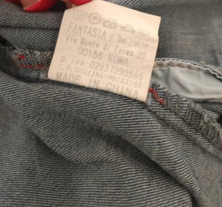 Giacca in denim con perle