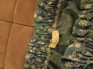 Vestido niña floral azul. Goco