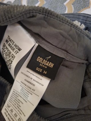 Pantalón pana hombre GOLDGARN Talla XL