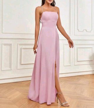 Vestido de fiesta rosa