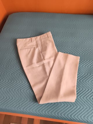 Pantalón beige mujer