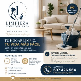 Ofrezco servicio de limpieza