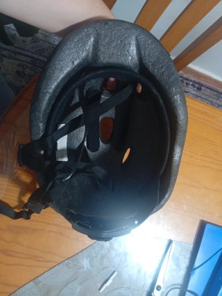 Casco bici infantil azul con dibujos