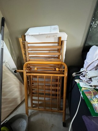 Cuna madera con colchón viscoelástico de aloe vera