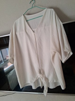 Blusa blanca verano talla única