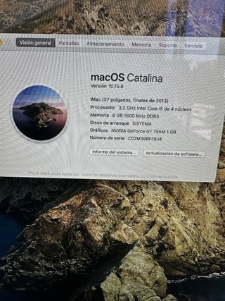 iMac 27 Retina 2K 2013 en buen estado