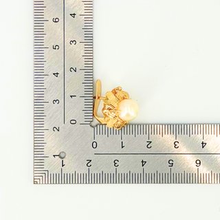 Pendientes Oro 18K, Perlas, 5.78gr
