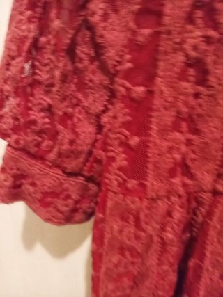 Vestido rojo niña encaje