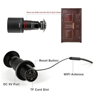 Mirilla Camara de Vigilancia IP Wifi