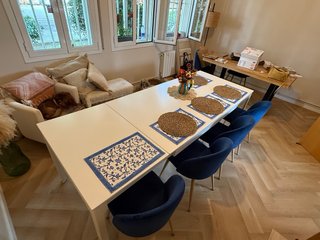 Mesa comedor extensible NÄSINGE blanca ikea