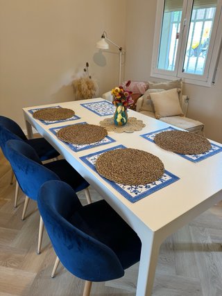 Mesa comedor extensible NÄSINGE blanca ikea