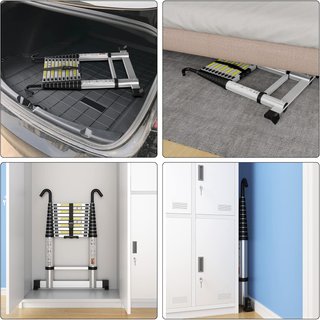 Escalera Aluminio Plegable 3,8m