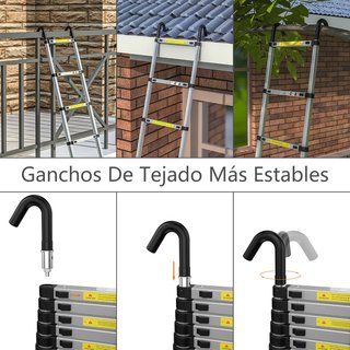 Escalera Aluminio Plegable 3,8m